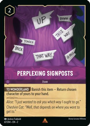 Perplexing Signposts (67/204) [Rise of the Floodborn] Cold Foil - Deck Out Gaming