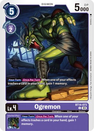 Ogremon (BT14-073) [Blast Ace]