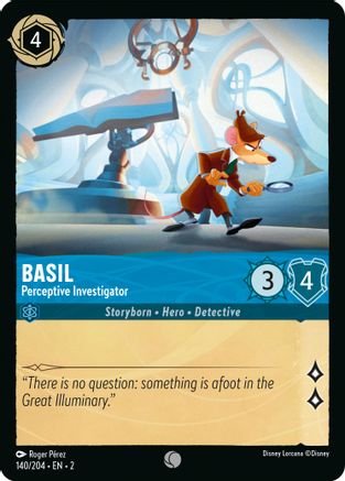 Basil - Perceptive Investigator (140/204) [Rise of the Floodborn] - Deck Out Gaming