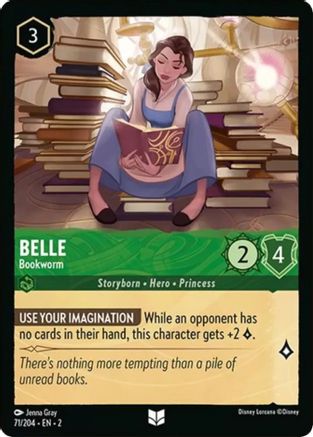 Belle - Bookworm (71/204) [Rise of the Floodborn] Cold Foil - Deck Out Gaming