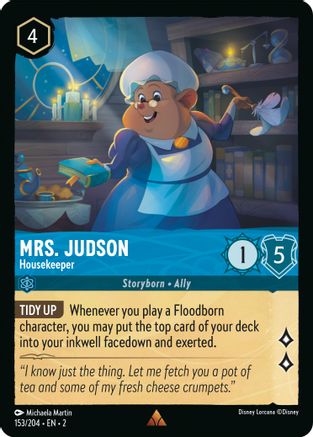 Mrs. Judson - Housekeeper (153/204) [Rise of the Floodborn] Cold Foil - Deck Out Gaming