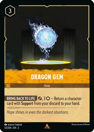 Dragon Gem (33/204) [Rise of the Floodborn] Cold Foil - Deck Out Gaming