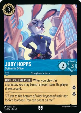 Judy Hopps - Optimistic Officer (152/204) [Rise of the Floodborn] Cold Foil - Deck Out Gaming