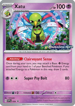 Xatu - 059 (59) [SV: Scarlet & Violet Promo Cards] Holofoil - Deck Out Gaming