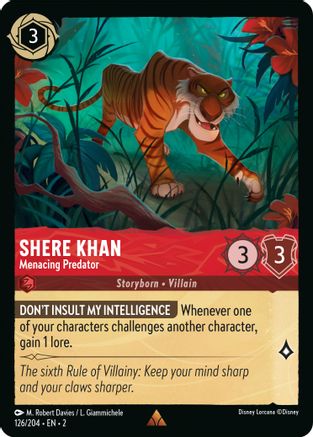 Shere Khan - Menacing Predator (126/204) [Rise of the Floodborn] Cold Foil - Deck Out Gaming