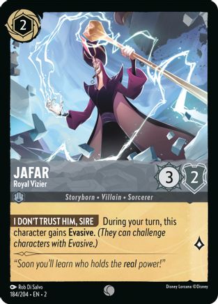 Jafar - Royal Vizier (184/204) [Rise of the Floodborn] Cold Foil - Deck Out Gaming