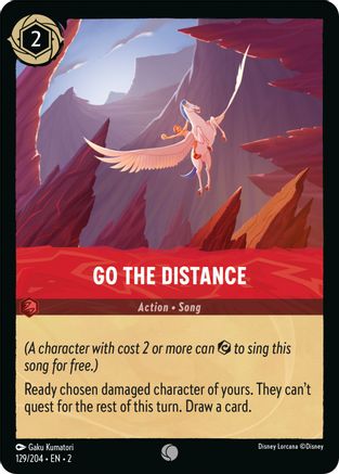 Go the Distance (129/204) [Rise of the Floodborn] Cold Foil - Deck Out Gaming