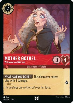 Mother Gothel - Withered and Wicked (116/204) [Rise of the Floodborn] Cold Foil - Deck Out Gaming