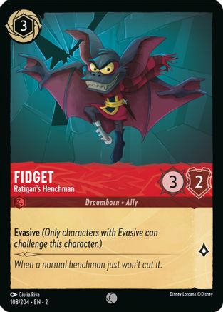 Fidget - Ratigan's Henchman (108/204) [Rise of the Floodborn] Cold Foil - Deck Out Gaming