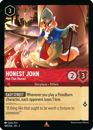 Honest John - Not That Honest (109/204) [Rise of the Floodborn] Cold Foil - Deck Out Gaming