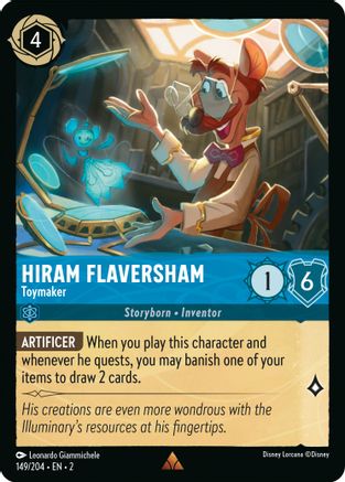 Hiram Flaversham - Toymaker (149/204) [Rise of the Floodborn] - Deck Out Gaming