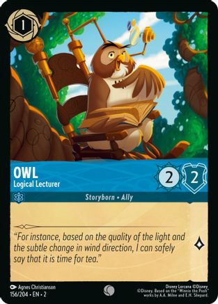 Owl - Logical Lecturer (156/204) [Rise of the Floodborn] Cold Foil - Deck Out Gaming