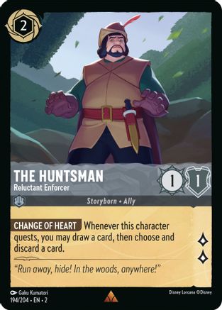 The Huntsman - Reluctant Enforcer (194/204) [Rise of the Floodborn] Cold Foil - Deck Out Gaming