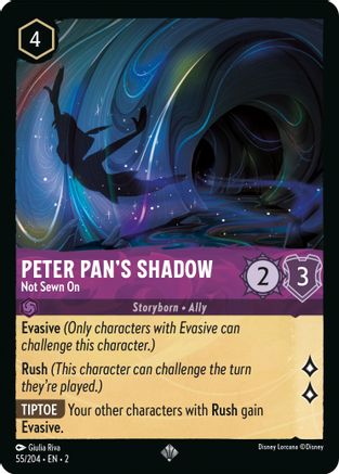 Peter Pan's Shadow - Not Sewn On (55/204) [Rise of the Floodborn] Cold Foil - Deck Out Gaming