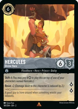 Hercules - Divine Hero (181/204) [Rise of the Floodborn] - Deck Out Gaming