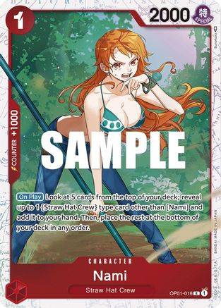 Nami - OP01-016 (Ultra Deck: The Three Captains) (OP01-016) [One Piece Promotion Cards] Foil