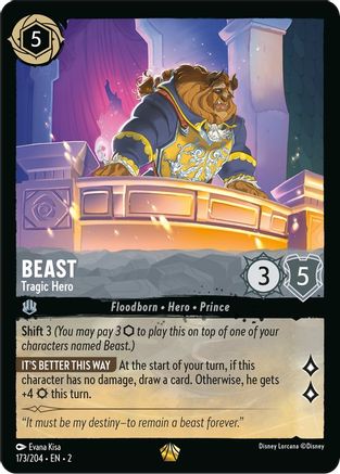 Beast - Tragic Hero (173/204) [Rise of the Floodborn] Cold Foil - Deck Out Gaming