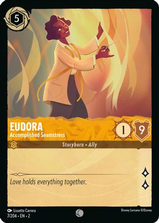 Eudora - Accomplished Seamstress (7/204) [Rise of the Floodborn] Cold Foil - Deck Out Gaming