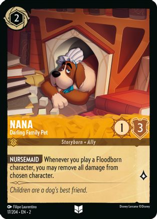 Nana - Darling Family Pet (17/204) [Rise of the Floodborn] Cold Foil - Deck Out Gaming