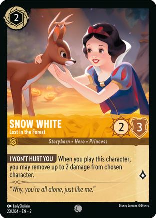 Snow White - Lost in the Forest (23/204) [Rise of the Floodborn] Cold Foil - Deck Out Gaming