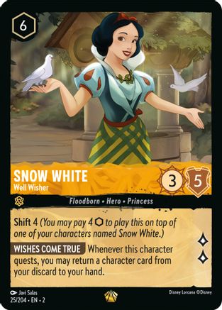 Snow White - Well Wisher (25/204) [Rise of the Floodborn] - Deck Out Gaming