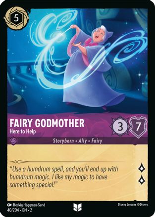 Fairy Godmother - Here to Help (40/204) [Rise of the Floodborn] - Deck Out Gaming