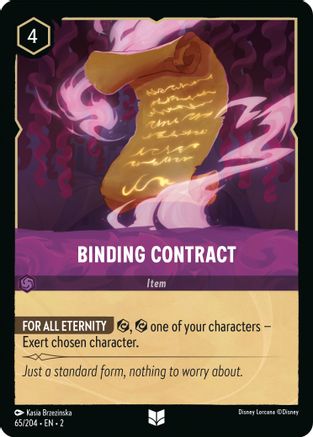 Binding Contract (65/204) [Rise of the Floodborn] Cold Foil - Deck Out Gaming