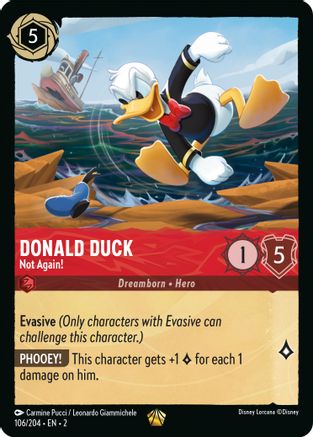 Donald Duck - Not Again! (106/204) [Rise of the Floodborn] - Deck Out Gaming