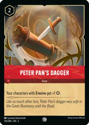 Peter Pan's Dagger (135/204) [Rise of the Floodborn] Cold Foil - Deck Out Gaming