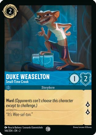 Duke Weaselton - Small-Time Crook (146/204) [Rise of the Floodborn] - Deck Out Gaming