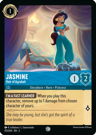 Jasmine - Heir of Agrabah (151/204) [Rise of the Floodborn] Cold Foil - Deck Out Gaming