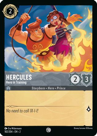 Hercules - Hero in Training (182/204) [Rise of the Floodborn] Cold Foil - Deck Out Gaming