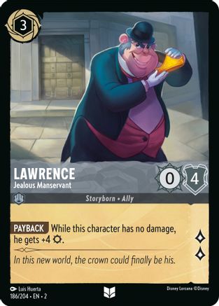 Lawrence - Jealous Manservant (186/204) [Rise of the Floodborn] Cold Foil - Deck Out Gaming