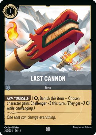 Last Cannon (202/204) [Rise of the Floodborn] Cold Foil - Deck Out Gaming