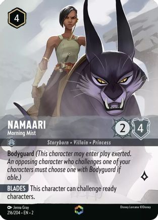 Namaari - Morning Mist (Alternate Art) (216/204) [Rise of the Floodborn] Holofoil - Deck Out Gaming