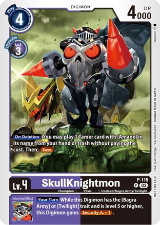 SkullKnightmon - P-115 (3rd Anniversary Survey Pack) (P-115) [Digimon Promotion Cards]