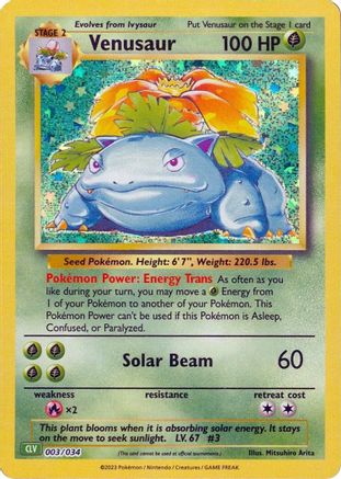 Venusaur (3) [Trading Card Game Classic] Holofoil - Deck Out Gaming