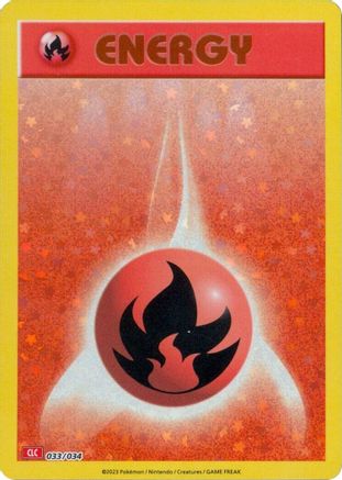 Basic Fire Energy (33) [Trading Card Game Classic] Holofoil - Deck Out Gaming
