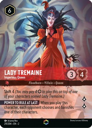 Lady Tremaine - Imperious Queen (Alternate Art) (211/204) [Rise of the Floodborn] Holofoil - Deck Out Gaming