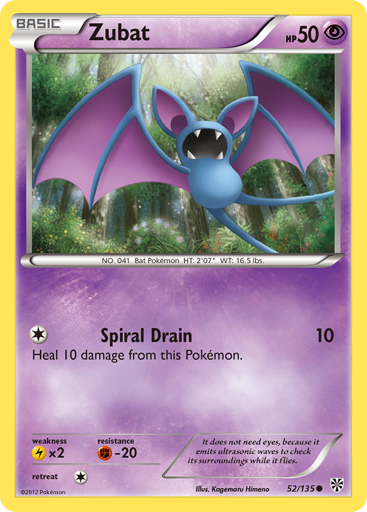 Zubat (52) (52) [Plasma Storm] Reverse Holofoil