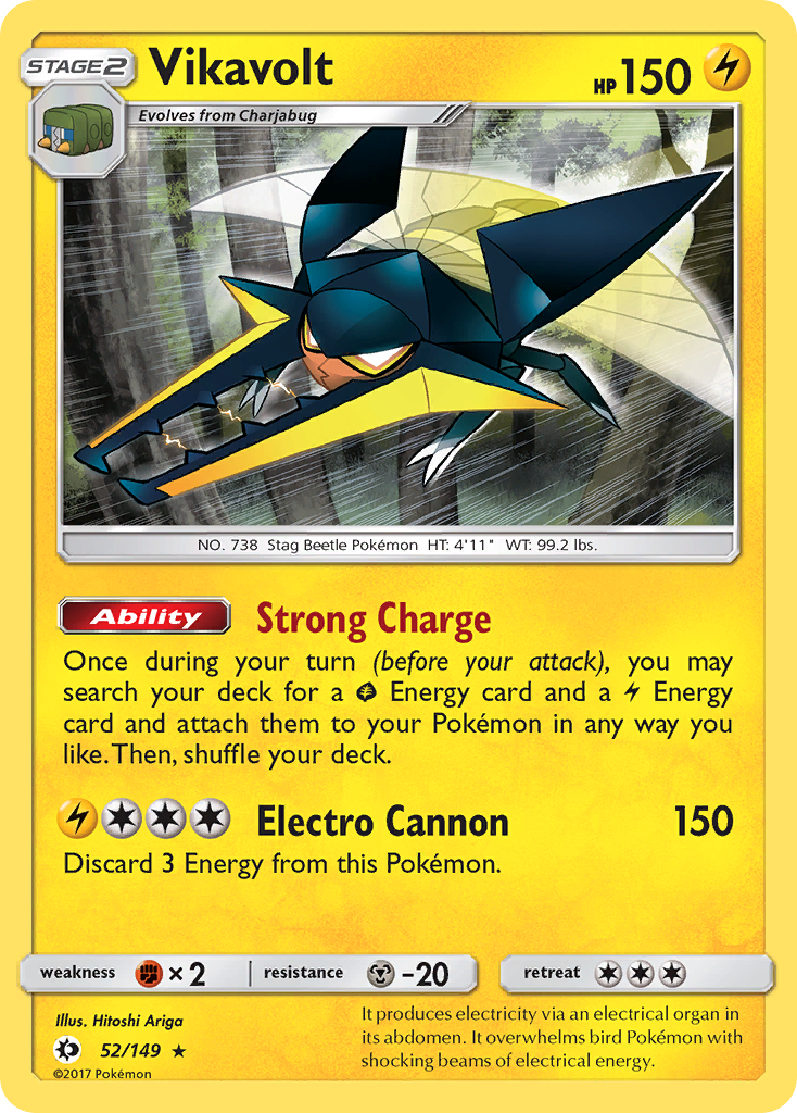 Vikavolt (52) [SM Base Set] Reverse Holofoil - Deck Out Gaming