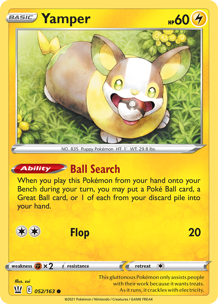 Yamper [SWSH05: Battle Styles] Reverse Holofoil - Deck Out Gaming