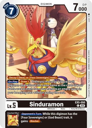 Sinduramon (EX5-050) [Animal Colosseum]