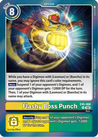 Flashy Boss Punch (EX5-068) [Animal Colosseum] Foil