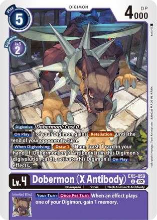 Dobermon (X Antibody) (EX5-059) [Animal Colosseum]