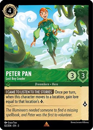 Peter Pan - Lost Boy Leader (82/204) [Into the Inklands] Cold Foil - Deck Out Gaming