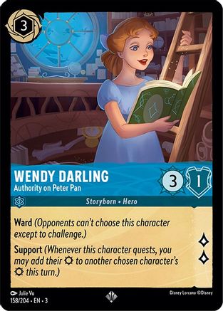 Wendy Darling - Authority on Peter Pan (158/204) [Into the Inklands] Cold Foil - Deck Out Gaming