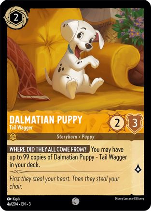 Dalmatian Puppy - Tail Wagger (4a/204) (4a/204) [Into the Inklands] - Deck Out Gaming