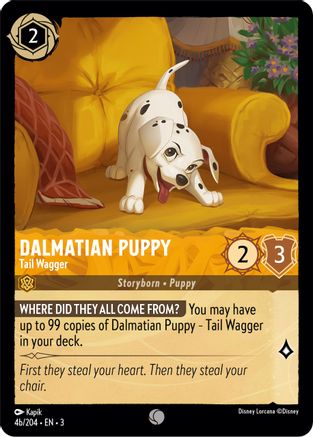 Dalmatian Puppy - Tail Wagger (4b/204) (4b/204) [Into the Inklands] - Deck Out Gaming