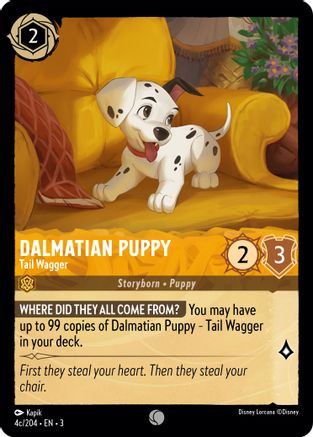 Dalmatian Puppy - Tail Wagger (4c/204) (4c/204) [Into the Inklands] - Deck Out Gaming